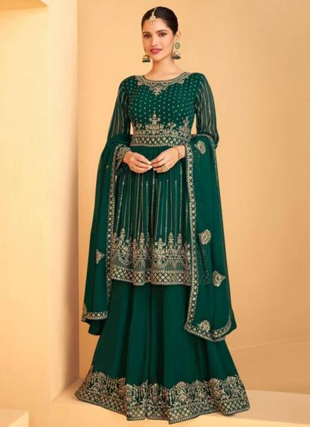 Green Colour NAVABI 4 New Designer Wedding Wear Heavy Georgette Latest Salwar Suit Coillection 129